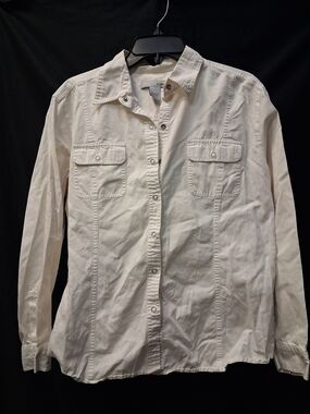 Chico's Women's Button-Down Shirt in Cream